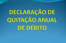 Declaração de Quitação  Anual